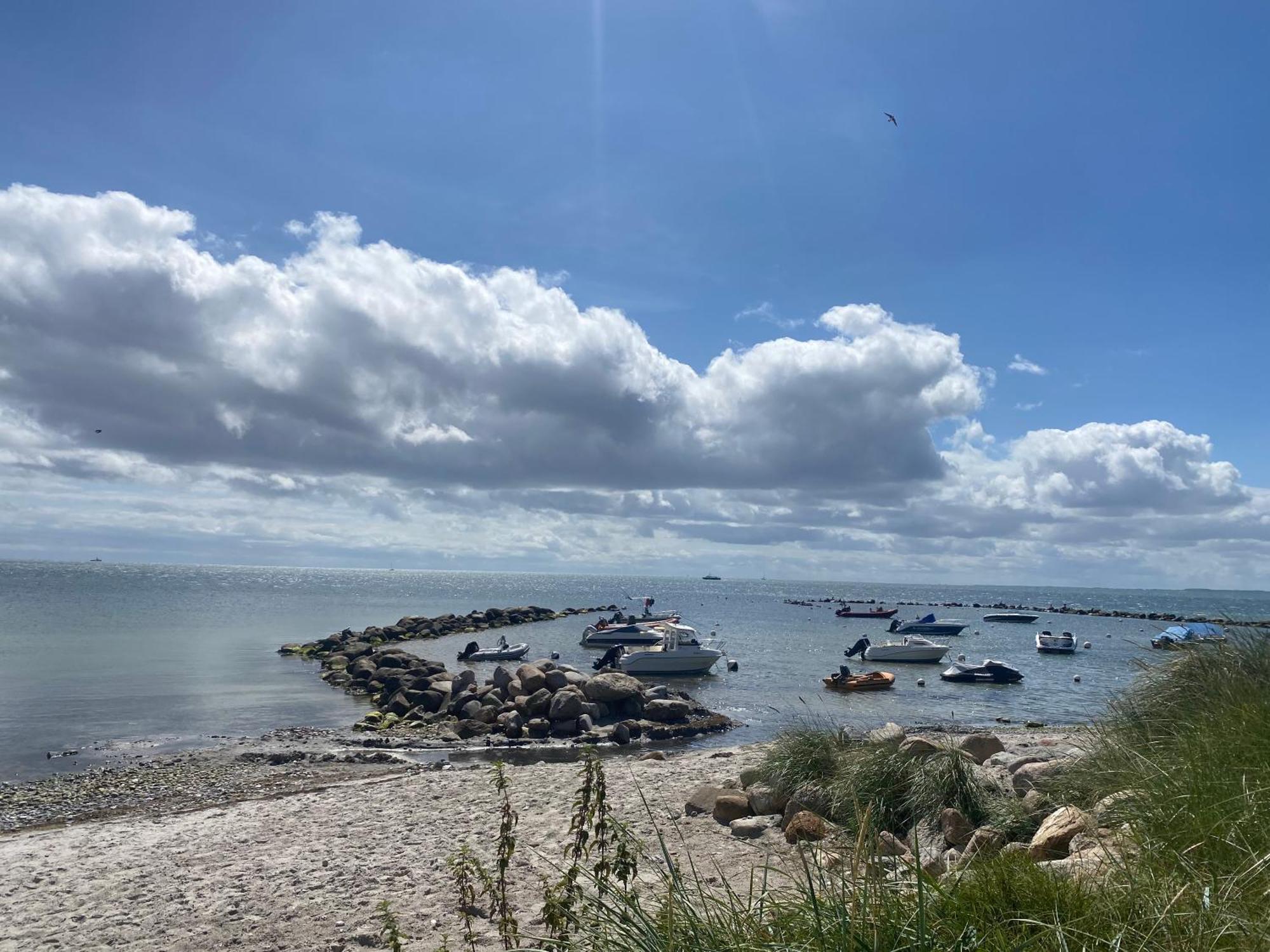 Wohnwagen Auf Dem Wulfenerhals Ca 150M Bis Zum Meer Fehmarn Luaran gambar